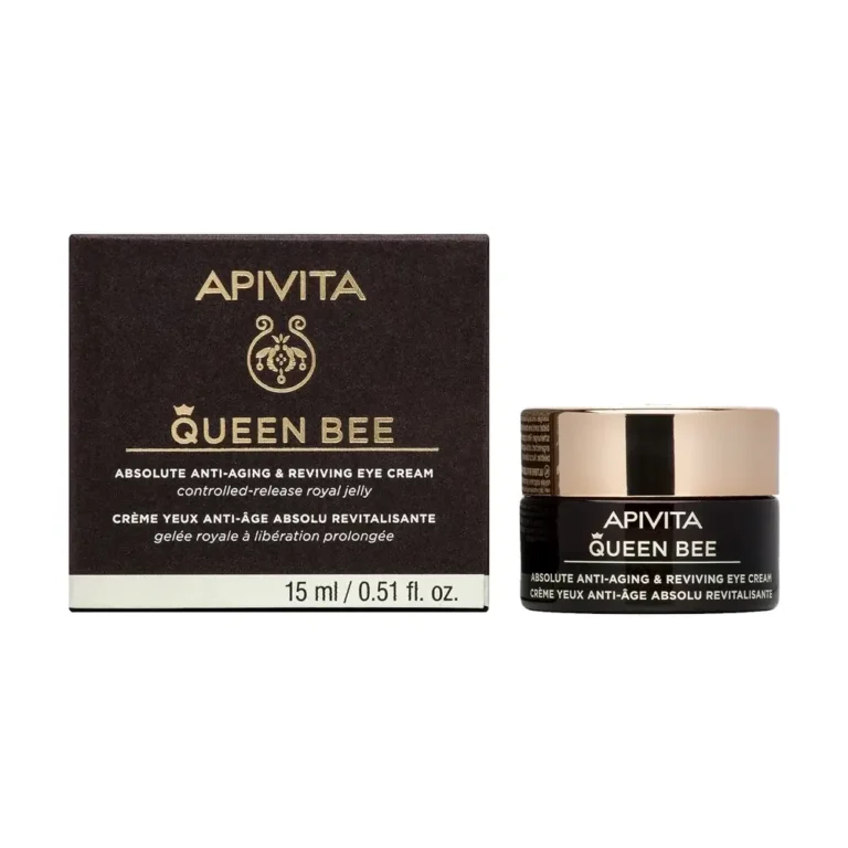 APIVITA Queen bee Κρέμα Ματιών Απόλυτης Αντιγήρανσης & Αναζωογόνησης με βασιλικό πολτό ελεγχόμενης αποδέσμευσης - 15ml