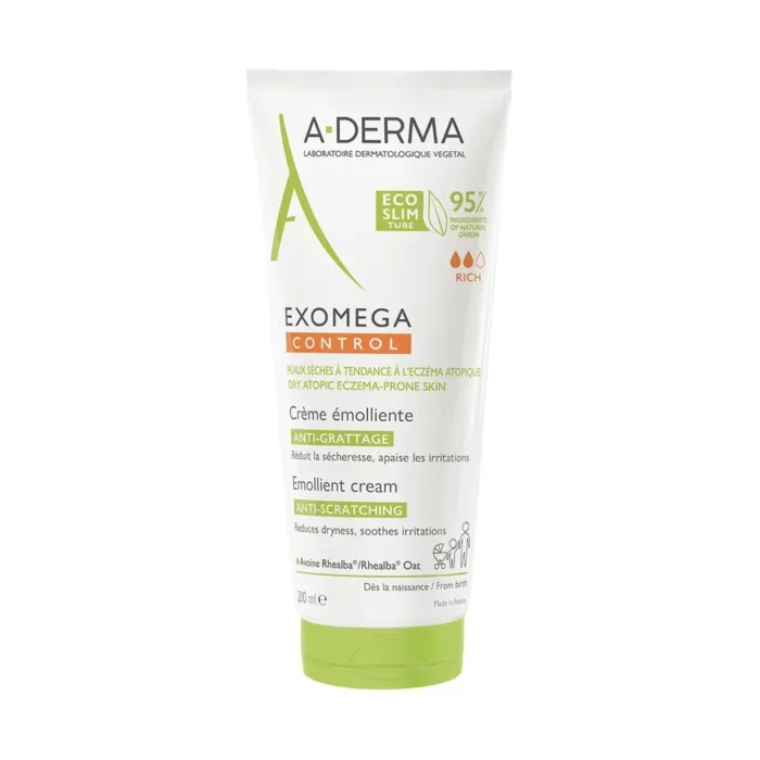A-DERMA Exomega Control Emollient Cream Μαλακτική Κρέμα