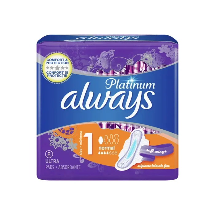 ALWAYS Σερβιέτες Platinum Ultra Plus Normal - 8 τεμάχια - Image 1