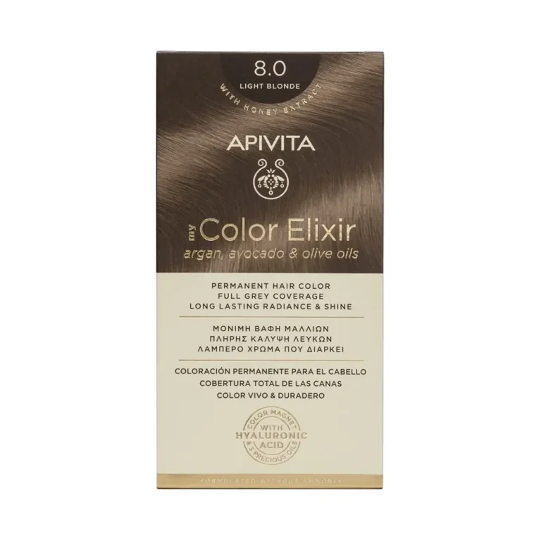 APIVITA Βαφή Μαλλιών My Color Elixir 8.0 ΞΑΝΘΟ ΑΝΟΙΧΤΟ (50+75ml)