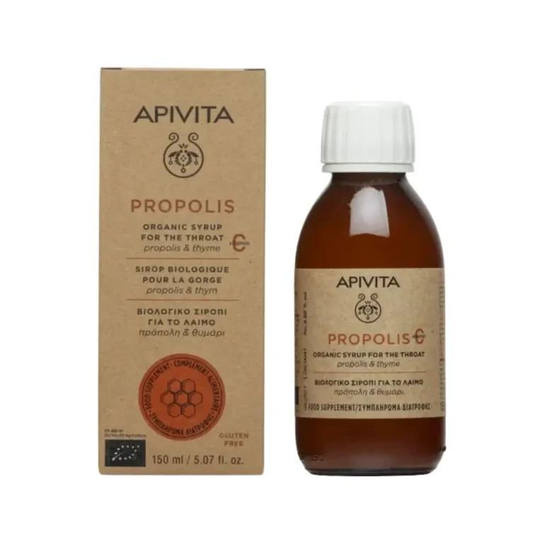 APIVITA Βιολογικό Σιρόπι για το Λαιμό με Πρόπολη & Θυμάρι - 150ml
