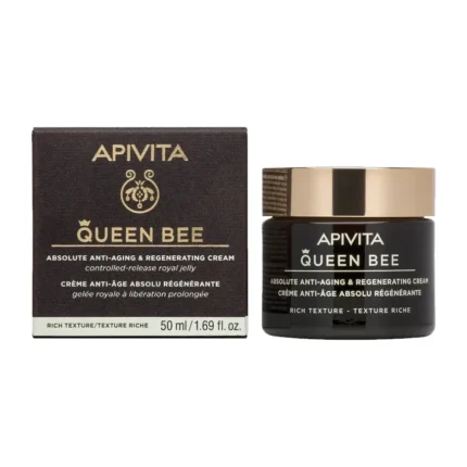 APIVITA Queen Bee Κρέμα Απόλυτης Αντιγήρανσης Πλούσιας Υφής με Βασιλικό Πολτό - 50ml