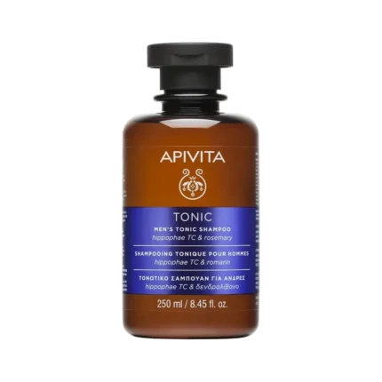 APIVITA Σαμπουάν Men's Tonic κατά της Τριχόπτωσης για Άνδρες με Δενδρολίβανο & Ιπποφαές - 250ml