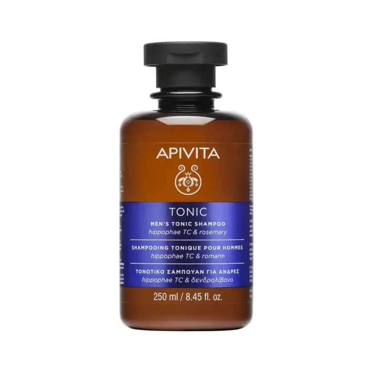 APIVITA Σαμπουάν Men's Tonic κατά της Τριχόπτωσης για Άνδρες με Δενδρολίβανο & Ιπποφαές - 250ml