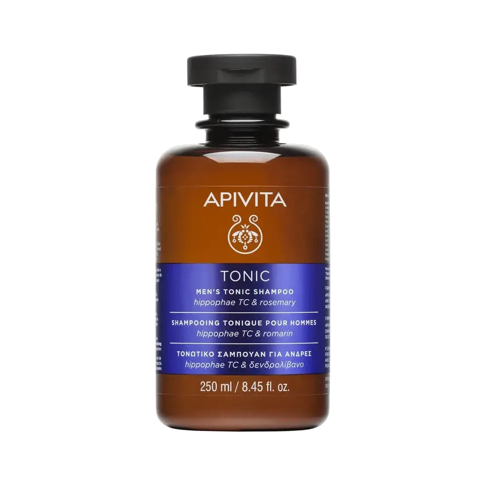 APIVITA-SHAMPOO-TONIC-MEN-250ML APIVITA Σαμπουάν Men's Tonic κατά της Τριχόπτωσης για Άνδρες με Δενδρολίβανο & Ιπποφαές - 250ml