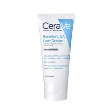 cerave sa renewing foot cream κρεμα για σκαμενες φτερνες