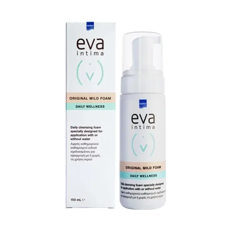 EVA-INTIMA-MILD-WASH-FORAM-DAILY-WELLNESS-150ML (1) INTERMED Eva Intima Original Mild Foam Αφρός Kαθημερινού Kαθαρισμού - 150ml