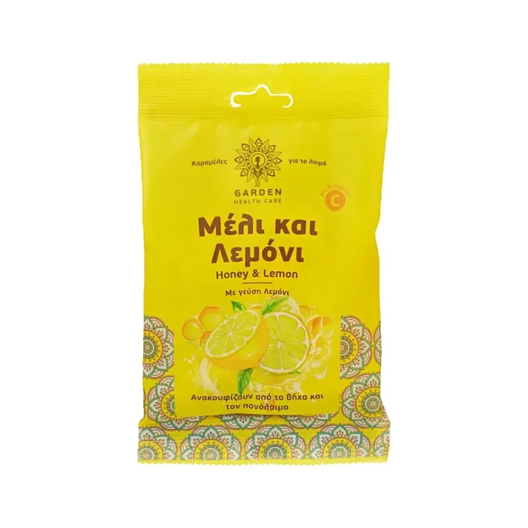 GARDEN Καραμέλες για το Λαιμό Μέλι & Λεμόνι - 60gr