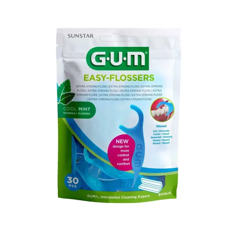 GUM EASY FLOSSERS Κηρωμένα Νήματα σε Διχάλες - 30 τεμάχια