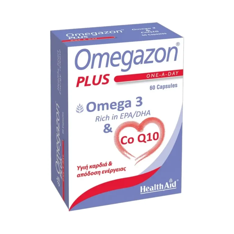 HEALTH AID OMEGAZON Plus Omega 3 & CoQ10 - 30 κάψουλες
