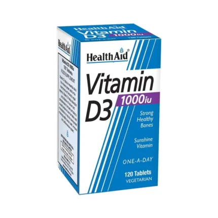 HEALTH AID Vitamin D3 1000 i.u Συμπλήρωμα Βιταμίνης D3 - 30tabs