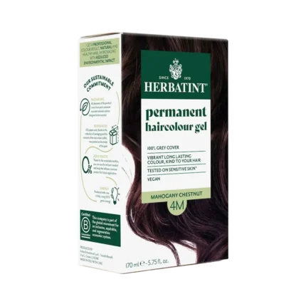 HERBATINT Φυτική Βαφή με Αλόη - 4M Καστανό Μαονί
