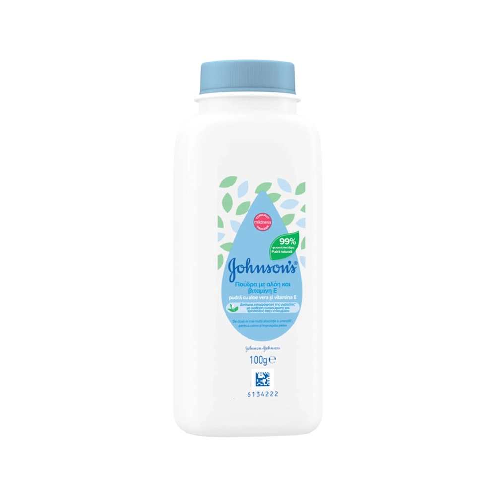JOHNSON-BABY-POWDER-100GR JOHNSON'S Baby Powder Βρεφική Πούδρα - 100gr - Image 1