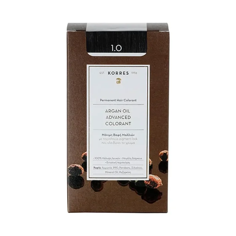 KORRES ARGAN OIL Βαφή Μαλλιών 1.0 Μαύρο Φυσικό