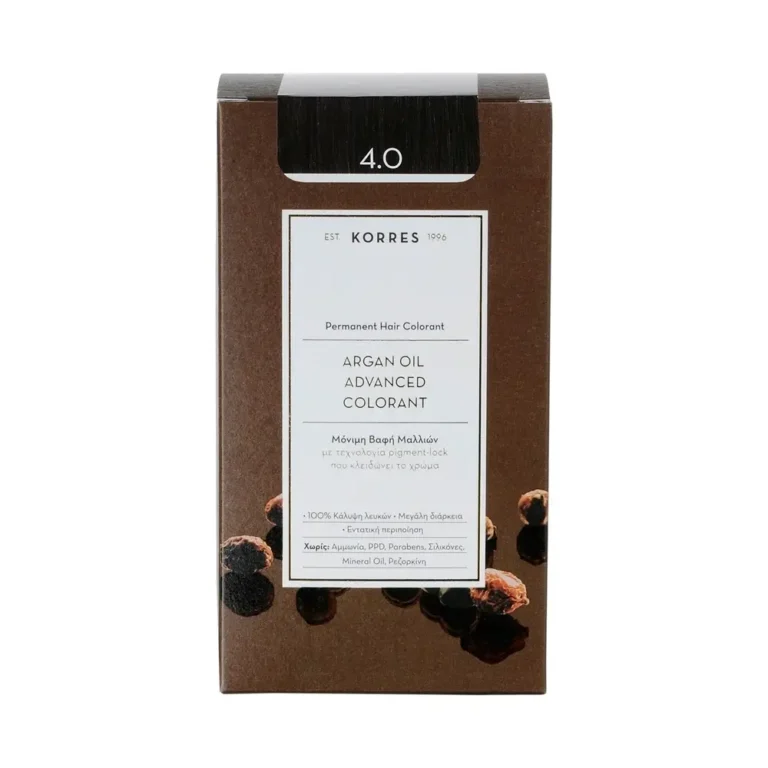 KORRES ARGAN OIL Βαφή Μαλλιών 4.0 Καστανό Φυσικό