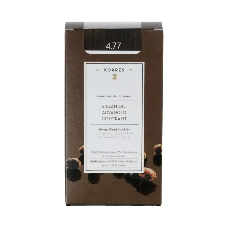 KORRES ARGAN OIL Βαφή Μαλλιών 4.77 Σκούρο Σοκολατί
