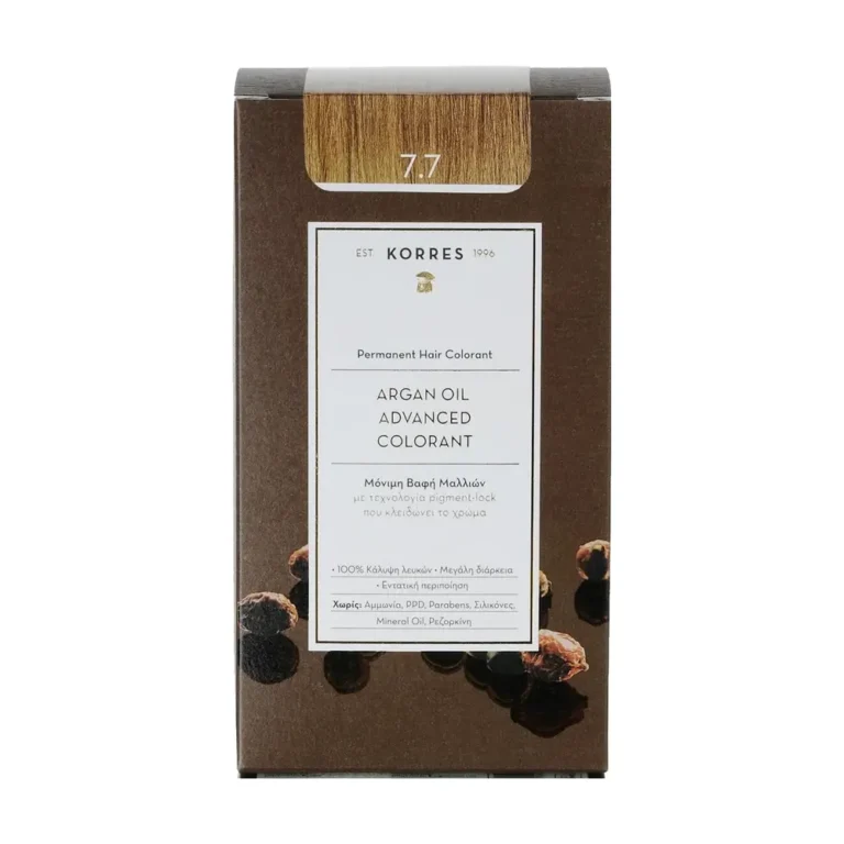 KORRES ARGAN OIL Βαφή Μαλλιών 7.7 Μόκα