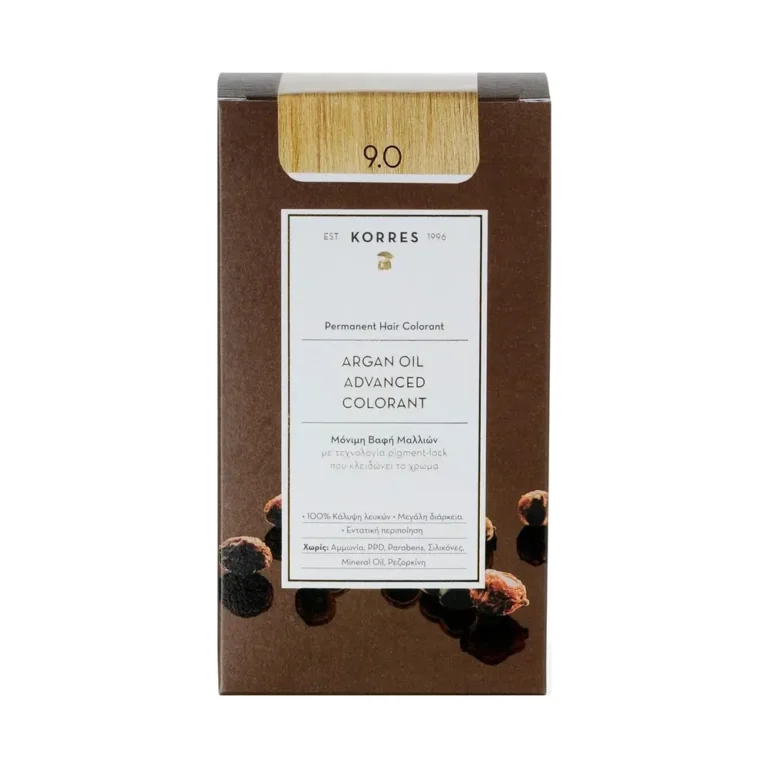 KORRES ARGAN OIL Βαφή Μαλλιών 9.0 Κατάξανθο Φυσικό