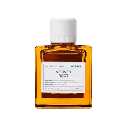 KORRES Eau De Toilette Vetiver Root Άρωμα με Νότες Περγαμόντου και Πράσινου Τσαγιού - 50ml