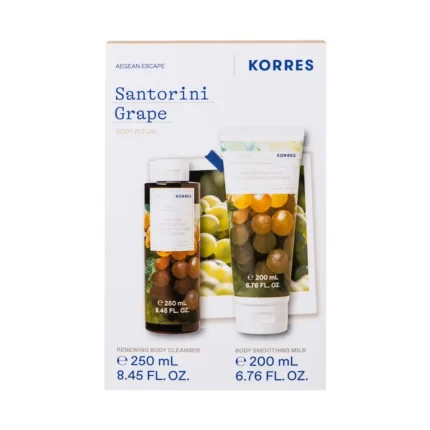 KORRES GIFT SET ΑΜΠΕΛΙ ΣΑΝΤΟΡΙΝΗΣ ΑΦΡΟΛΟΥΤΡΟ + ΓΑΛΑΚΤΩΜΑ ΣΩΜΑΤΟΣ ΠΑΚΕΤΟ