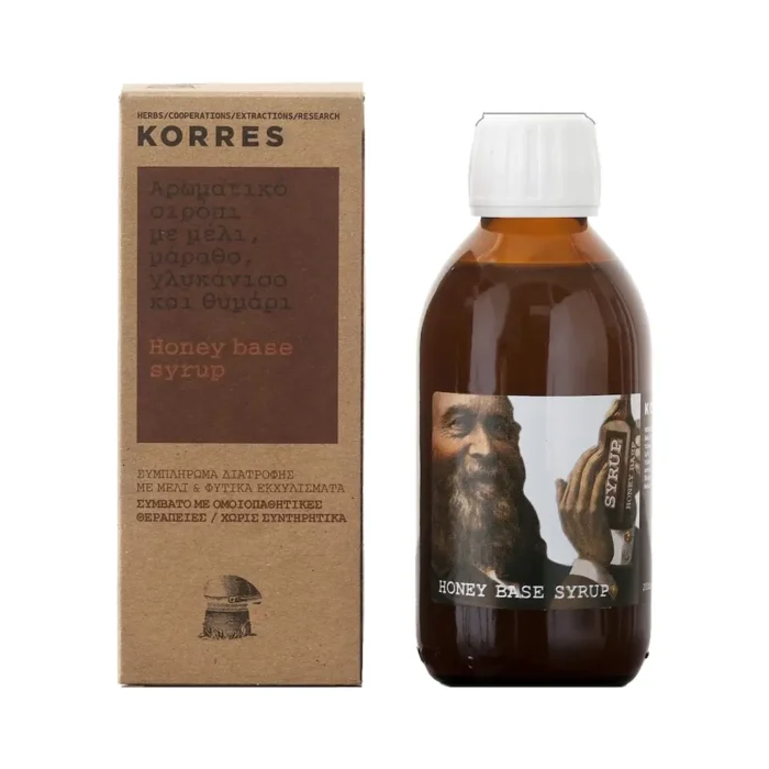 KORRES Σιρόπι με Μέλι Μάραθο Γλυκάνισο Θυμάρι - 200ml - Image 1