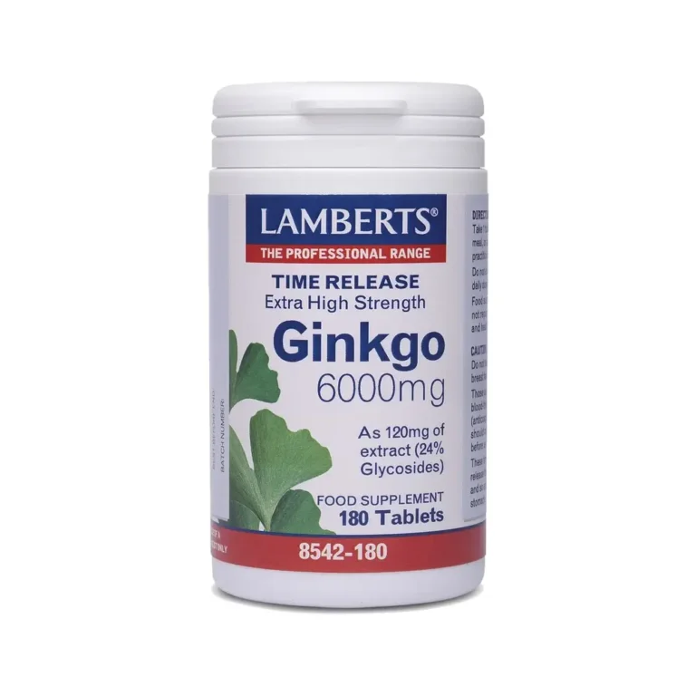 LAMBERTS Ginkgo Biloba 6000mg - 180 ταμπλέτες