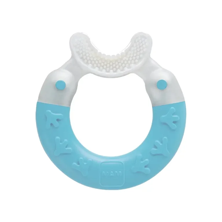 MAM Μασητικός Κρίκος Οδοντοφυίας BITE & BRUSH Σιέλ 3+ μηνών - 1 τεμάχιο