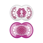 MAM Πιπίλα Σιλικόνης CLEAR για 6+ μηνών - 2 τεμάχια