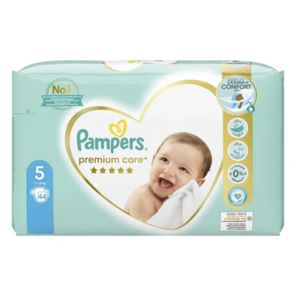 PAMPERS PREMIUM CARE NO 5 44 TEM JUMBO PACK