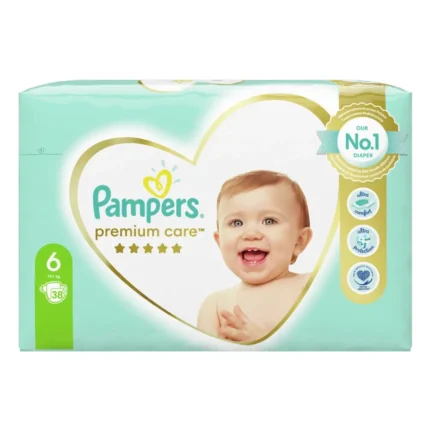 PAMPERS Premium Care No6 13+ Kg - 38 τεμάχια JUMBO PACK