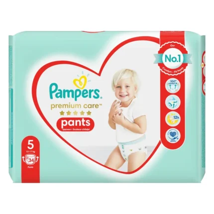 PAMPERS PREMIUM CARE PANTS NO 5 34 ΤΕΜΑΧΙΑ JUMBO PACK