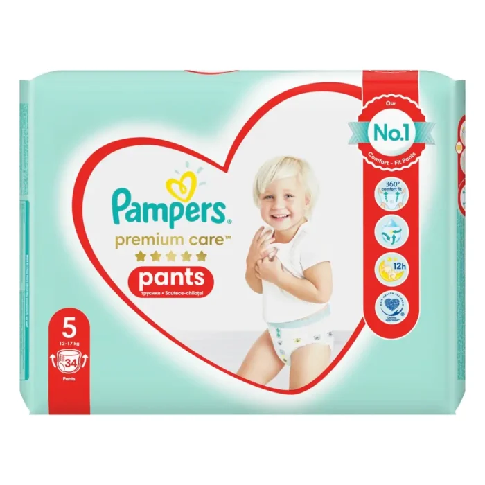 PAMPERS PREMIUM CARE PANTS NO 5 34 ΤΕΜΑΧΙΑ JUMBO PACK