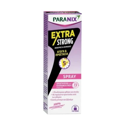 PARANIX - Extra Strong Spray αγωγή για ψείρες & κόνιδες ΜΕ ΧΤΕΝΑΚΙ - 100ml
