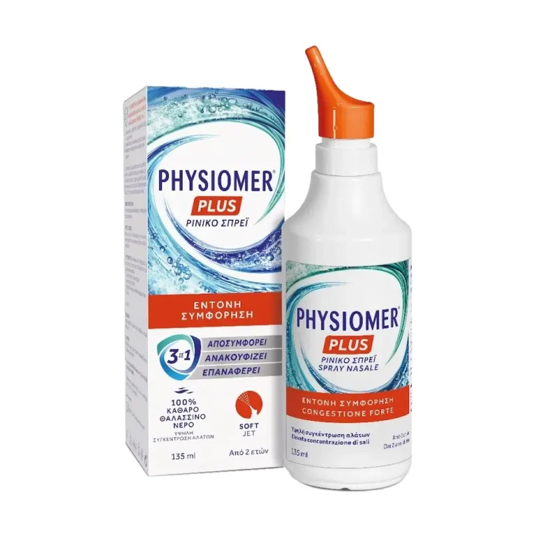 PHYSIOMER Plus Υπέρτονο Nasal Spray - 135ml