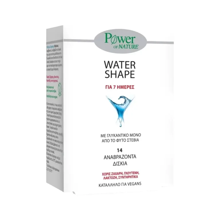 POWER HEALTH 7 Days Water Shape με Στέβια - 14 αναβράζοντα δισκία