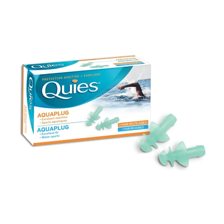 QUIES Aquaplug Earplugs Ωτοασπίδες για κολύμπι από Σιλικόνη με 3 δακτύλιους - 1 Ζεύγος