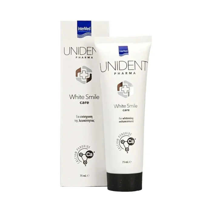 INTERMED UNIDENT White Smile Λευκαντική Οδοντόκρεμα - 75ml - Image 1