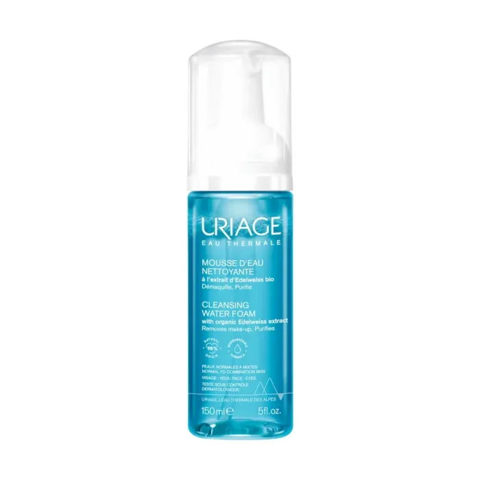 URIAGE Mousse D' Eau Nettoyante Καθαριστικός Αφρός Προσώπου - 150ml - Image 1