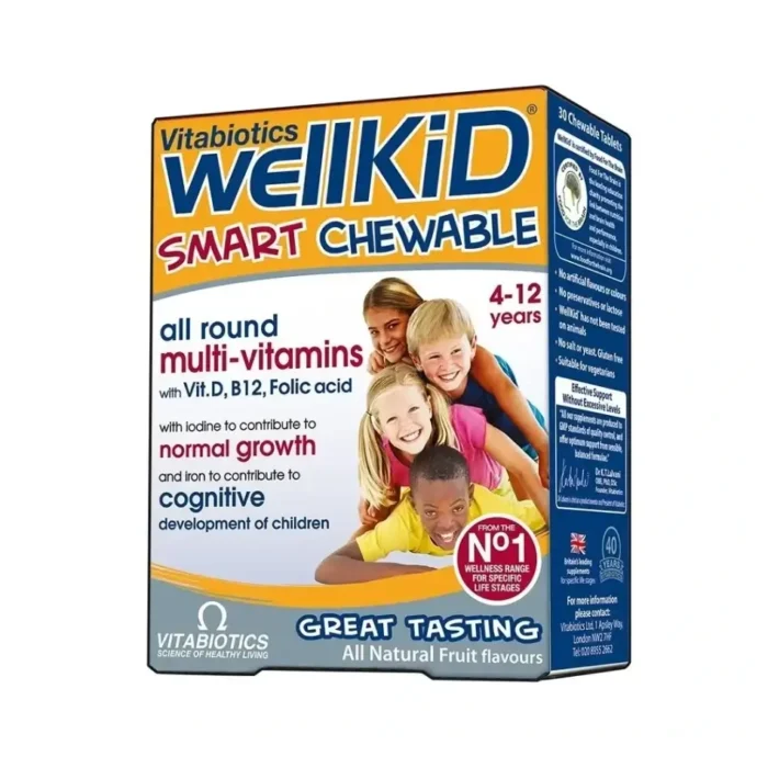 VITABIOTICS - WELLKID για παιδιά 4-12 ετών - 30 μασώμενες ταμπλέτες