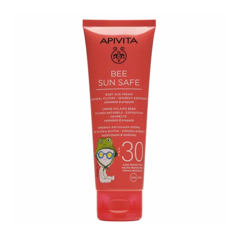 APIVITA Bee Sun Safe Baby Sun Cream SPF30 Βρεφική Αντηλιακή Κρέμα Υψηλής Προστασίας με Καλέντουλα & Πρόπολη - 100ml