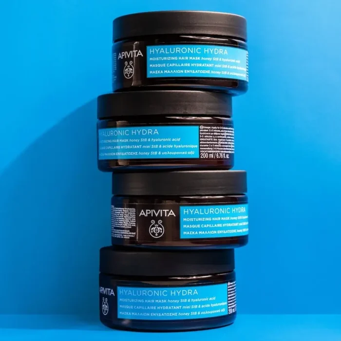 APIVITA Μάσκα Μαλλιών με Υαλουρονικό Οξύ HAIR MASK Hyaluronic Acid για Ενυδάτωση - 200ml - Image 2