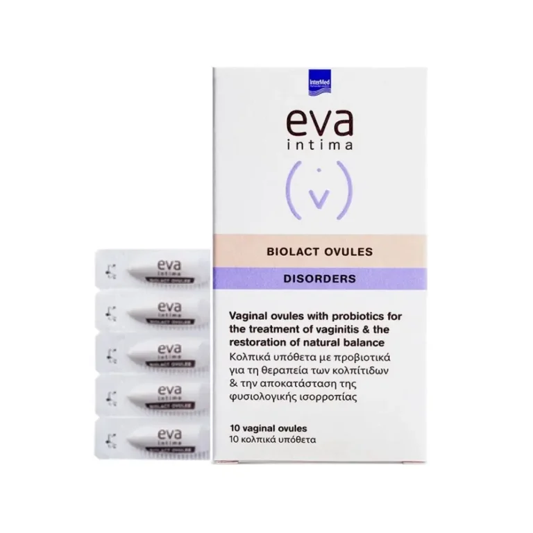 INTERMED EVA INTIMA Biolact Ovules Προβιοτικά σε Κολπικά Υπόθετα - 10vag.ovules