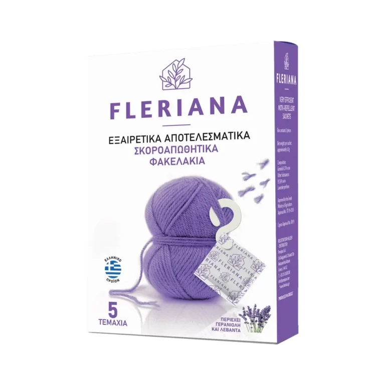 FLERIANA Φυσικό Σκοροαπωθητικό για τα Ρούχα - 5 φακελάκια
