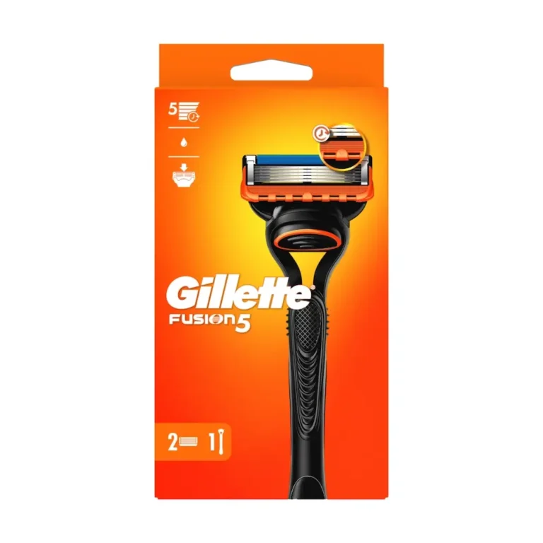 GILLETTE Fusion 5 Ξυριστική Μηχανή (1τεμάχιο) & Ανταλλακτικές Λεπίδες (2 τεμάχια)