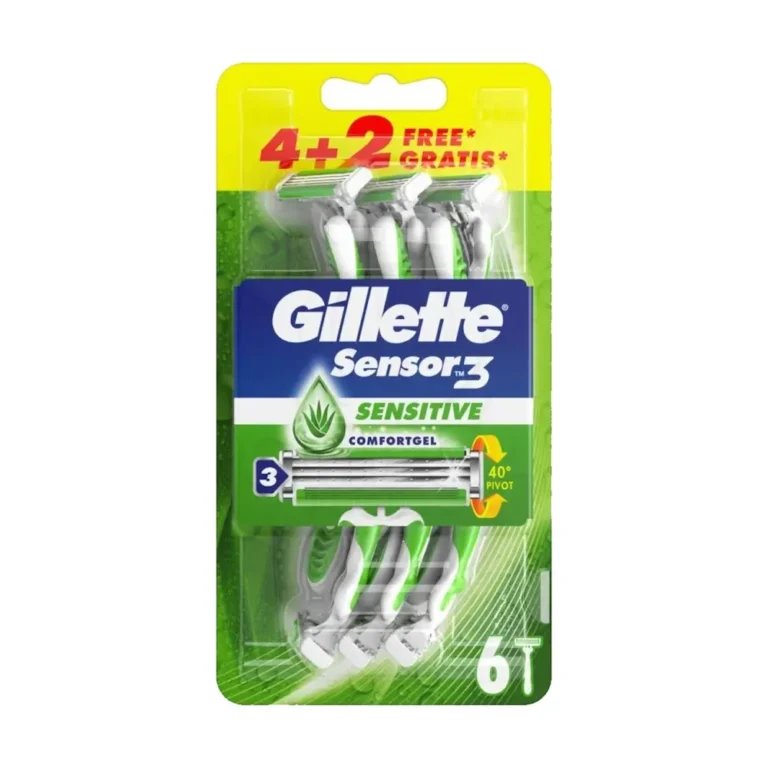 GILLETTE Sensor 3 SENSITIVE Ξυριστικές Μηχανές (4+2 ΔΩΡΟ)