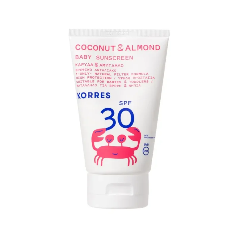 korres coconut almond baby sunscreen spf30 100ml 1