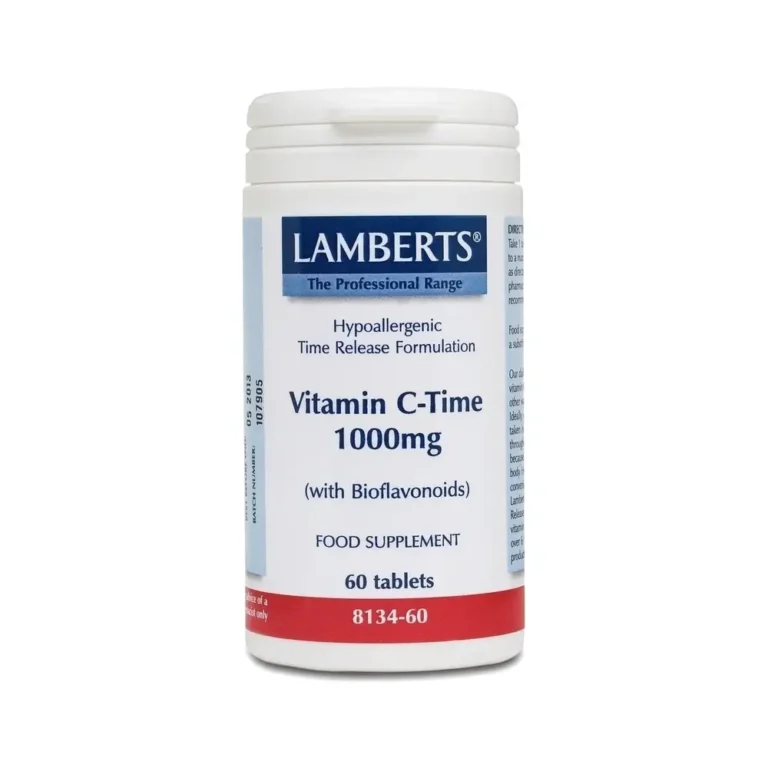 LAMBERTS Vitamin C Time 1000mg Βραδείας Αποδέσμευσης - 60 ταμπλέτες