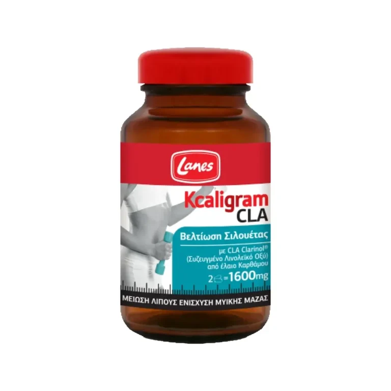 LANES Kcaligram CLA 1600mg για Καύση Λίπους και Ενίσχυση των Μυών 60 caps (800mg CLA κάθε κάψουλα)