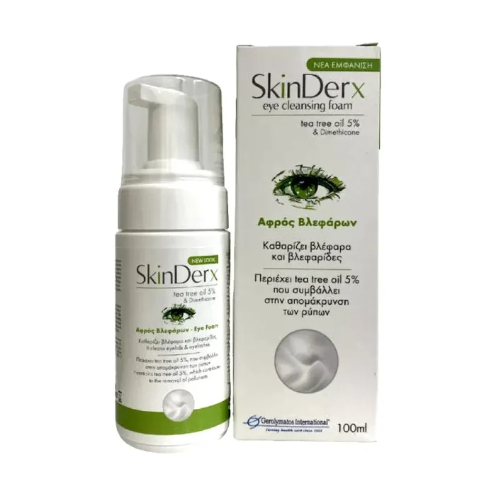 SKINDERX Eye Foam Αφρός Καθαρισμού Βλεφάρων - 100ml - Image 1