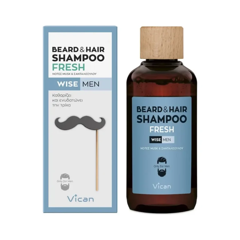 VICAN BEARD & HAIR FRESH Σαμπουάν για Μαλλιά & Μούσι - 200ml